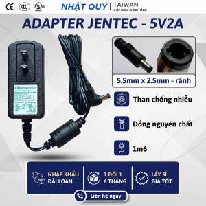 Nguồn Adapter 5V2A JENTEC - Jack 5.5mm x 2.5mm (rãnh) - Sạc 5V 2A cho camera box TV...