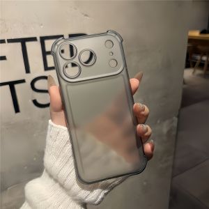 Apple 17 Phone Case New Ice Fog Matte Transparent Shockproof Four Corner Airbag Anti-fall Simple Full Cover Protection Soft Silicone Shell