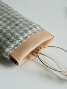 Harris Tweed Sunnies Case Eyewear Storage Bag Protective Portable Sunglasses Organizer Coarse Tweed Lens Carry Bag