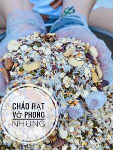 Cháo Hạt Vỡ 16 loại hạt dinh dưỡng giúp bé tăng cân hấp thụ chất dinh dưỡng.