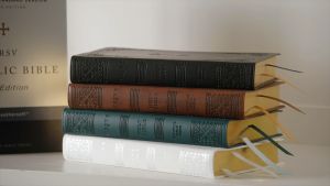 NRSV Catholic Bible for Men & Women (Premium Leathersoft) English Deluxe Comfort Print for Personal Daily Reading Wedding Baptism First Communion etc.