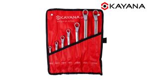 KAYANA (ประแจแหวน 7 ชิ้น) ชุดประแจแหวน ขนาด 8-24mm 7 ชิ้น เหล็กเกรด CR-V สวย แข็งแรงทนทาน ซื้อไปไม่ผิดหวัง JAPAN BRAND
