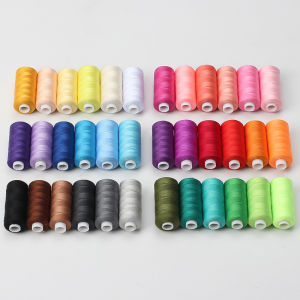 6pcs/Pack Assorted Colors Sewing Thread Polyester Sewing Thread For Domestic DIY Sewing And Embroidery