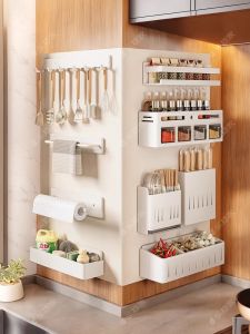 LOCIKA | Magnetic Hole Board Spice Rack Set for Organization