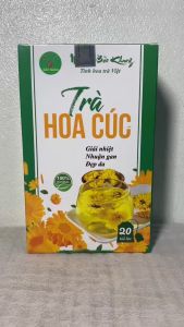 Trà túi lọc hoa cúc (hộp 20 gói) trà túi lọc Bảo Khang hoa cúc khô giải nhiệt mát gan ngủ ngon đẹp da