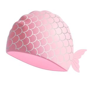 YUKE | Childrens New Style Fish-Shaped Anti-Loss Ear Protection Waterproof Swim Cap