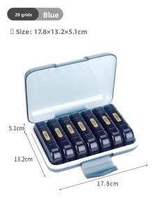 ZHIFAN | Portable Weekly Medicine Organizer with Reminder