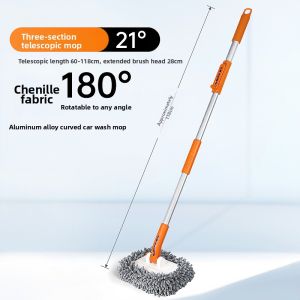 Chief | Soft Car Wash Broom Adjustable and Non-Scratch