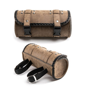 Phổ Túi đựng dụng cụ xe máy phía trước ngã ba tay lái saddlebag CuộN Thùng đua đuôi Thùng Lưu Trữ cho Honda Kawasaki Suzuki