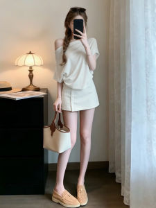 SENWA | New Trend Summer Outfit White Dress Set 2 Pieces