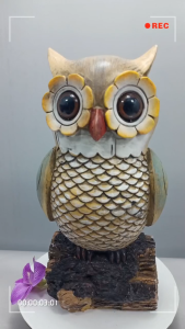[ Woosilver ] Tượng Cú Mèo Trang Trí Gỗ Thủ Công - Secondhand - BB96