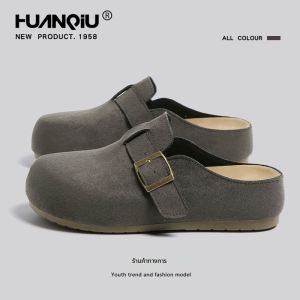 HuanQiu | Giày Nữ Retro Đế Dày Trơn