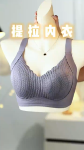 Wireless Seamless Bra for Women Small Chest Tummy Press Lift Anti-Sagging Soft Support Side Breast Bra Collection 2 Pack