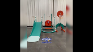 Mainan Perosotan Anak Spacebaby SB8215 Slide Dino 5in1 dengan Perosotan dan Ayunan Bonus Bola