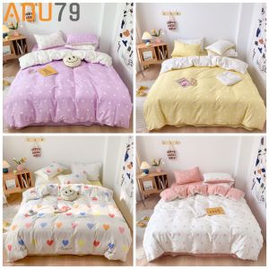[ FREESHIP ] Bộ Set Chăn Ga Giường Full Set CÓ CHĂN CHẦN BÔNG Cotton Korea Bedding ADU79 Đủ Kích Thước Trải Nệm 4 Món