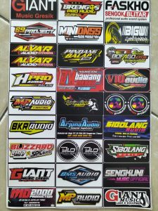 STIKER SOUNDSYSTEM / STIKER PACK ISI 28 BIJI BAHAN CROMO