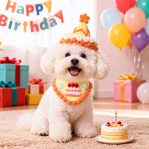HOOPET | Pet Birthday Decoration Clothes