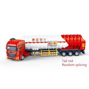 1/50 Inertia Model Car Engineering Tanker Truck Children Diecast Toys Transportation Engineering Cars Toy Boys Birthday Gifts