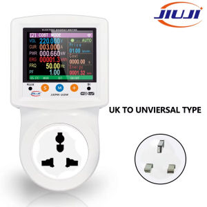 jiu ji | JIUJI JJEPM‑16SW Tuya WiFi Smart Plug 90‑265V Household Digital Energy Meter Over‑Under Voltage Safety Protector Socket