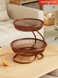 Ljxz | Khay Đựng Trái Cây Hai Tầng 