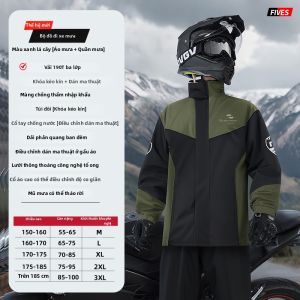 ZHENGYU | Bộ Đồ Đi Mô Tô Chống Thấm Nước cho Người Lớn Áo Mưa