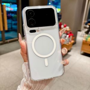 Matte Clear Armor ForMagsafe Magnetic Phone Case For Redmi K90 Xiaomi POCO F8 17 Pro Max 15 Ultra 15T 14T Pro Hard Slim Cover