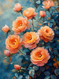 RUOPOTY Diy Painting By Numbers Colorful bouquet vintage Diy Set Handwork Color Markers Drawing On Canvas Color Markers Handmade