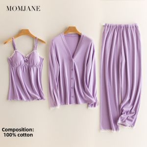 Mom Jane | Sweat-Absorbent Postpartum Maternity Nursing Sleepwear 3pcs