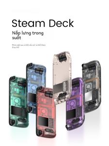 Ốp Lưng Steam Deck JSAUX Cooling Back Cover Fan Modification Protective Shell Sticker Cap Gamepad Phụ Kiện Máy Chơi Game