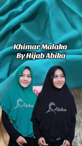 Baru Abika Hijab Khimar Malika Ready AB 156 Stella Cerutty Baby Doll Premium Kerudung Soft Pad