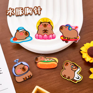 Cute Cavy Acrylic Pin Badge Student Reward Bag DIY Cartoon Water Brooch Pin Small Gift Binder Supplies Business Needs