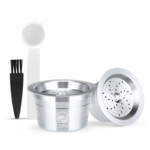 ICafilas Stainless Steel Refillable Reusable for Cafissimo Classic Filter K FEE Coffee Capsule ALDI Expres & Tchibo Cafeteira
