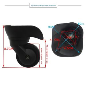 Universal Wheel Luggage Replacement Parts Silent Wear-resistant Travel Suitcase Handbag Roller Bag Universal Wheel