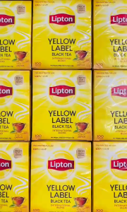Trà Lipton Nhãn Vàng Hộp 200g (100 túi lọc x 2g) Trà Đen Túi Lọc Vị Mượt