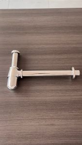 Brass P Trap Basin Sink Waste Trap Drain Tube Kit Adjustable Height Modern Drainage Water Pipe Fittings Prevent Bad Smell