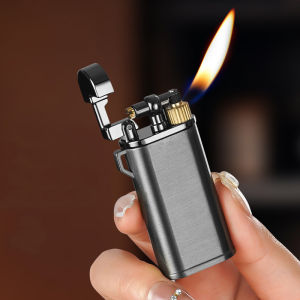 Bật lửa Chief gas đá rảnh tay kim loại bóng trơn 3 màu - xài gas