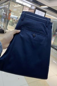 Fresh Feeling Silk plus Lyocell Mens Casual Breathable Spring Summer Straight Leg Pants Versatile Fashionable Urban Style