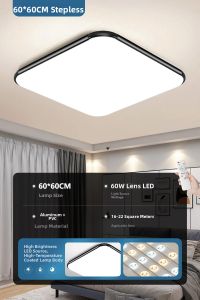 Modern Minimalist Creative Rectangle LED Ceiling Light for Living Room And Bedroom Hanging Lamp Aluminum Body PVC Lampshade
