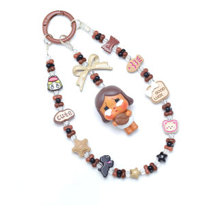Crybaby DIY Mobile Phone Chain Alloy Cute Beads Keychain Charms Pendants Accessories Kawaii Style Digital Accessories