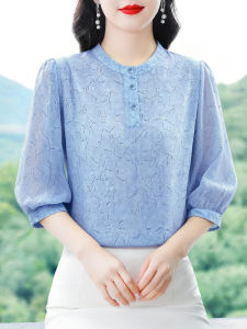 DAIXIANGFEIZI | Elegant Mom Blouse for Summer and Autumn 3/4 Sleeves