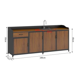 OUJUGEJIAJU | Multi-functional Sideboard Sink Cabinet