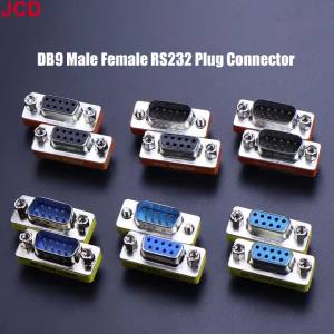 JCD 1pc DB9 9Pin Male To Female/Male To Male/Female To Female/ Mini Gender Changer Adapter RS232 Serial Plug Com Connector