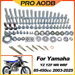 For Yamaha YZ65 85 100 YZ125 YZ250 YZ250F 450F YZ250FX YZ450FX WR250F WR450F Motocross Hardware Bolt Full Plastics Fastener Kit