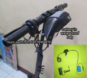 escooter loudhorn rechargeable