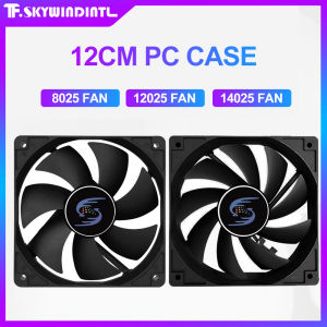 PC Case Fan 8cm 12cm 14cm CPU Cooler Cooling fan 5v 12v 12025 14025 8025 Computer case fan BTC Server pc Gamer