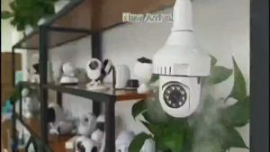 CAMERA WIFI bóng đèn 4K xoay 360* tích hợp báo khói V360 Pro cao cấp