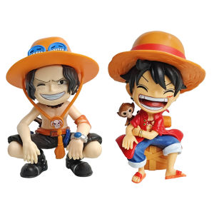 Bandai | 5pcs ONE PIECE action figure Luffy Zoro Sanji Ace Yamato ONE PIECE figures PVC Happy Luffy Desktop Computer figure birthday gift