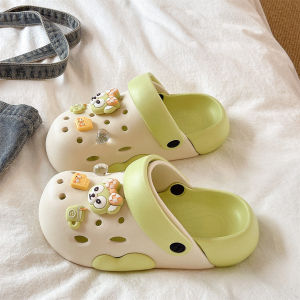 Slip-resistant Cartoon Bear Design Platform Sandals
