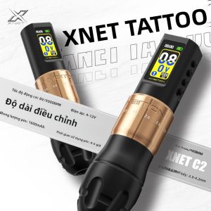 Máy Phun Xăm Không Dây Chuyên Nghiệp XNET C3 Kiểu Bút Xoay Động Cơ Không Lõi 7 Tốc Độ Pin Dành Cho Người Mới Bắt Đầu Và Nghệ Thuật Xăm Hình