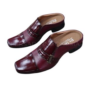 SEPATU SANDAL BUSTONG FORMAL PRIA ( GARANSI KULIT SAPI 100% ) MODEL B6015 TAN ( PREMIUM HIGH QUALITY )